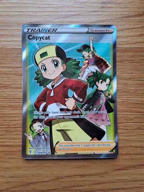 Copycat Trainer FA Full Art Ultra Rare Pokemon Card Hobbies Toys