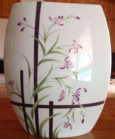 Vase Peinture Sur Porcelaine Glaskunst Maling Porcel N