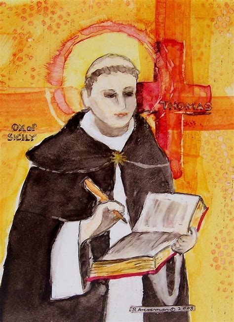 St Thomas Aquinas Painting By Regina Ammerman