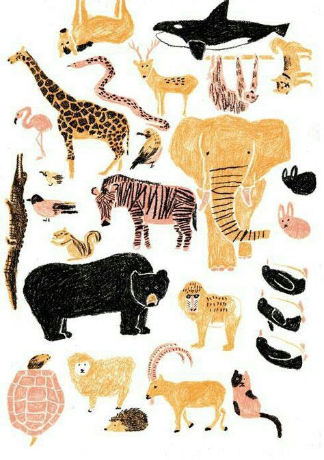 24 Animals Mood Boards ideas | animal illustration, animals, childrens illustrations