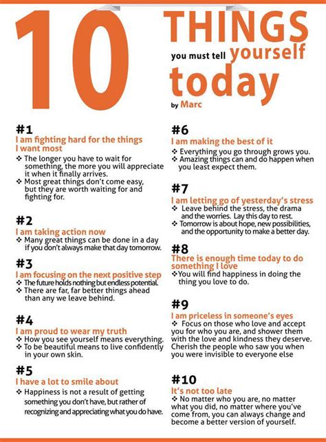 10 Things You Must Tell Yourself Pictures, Photos, and Images for Facebook, Tumblr, Pinterest ...