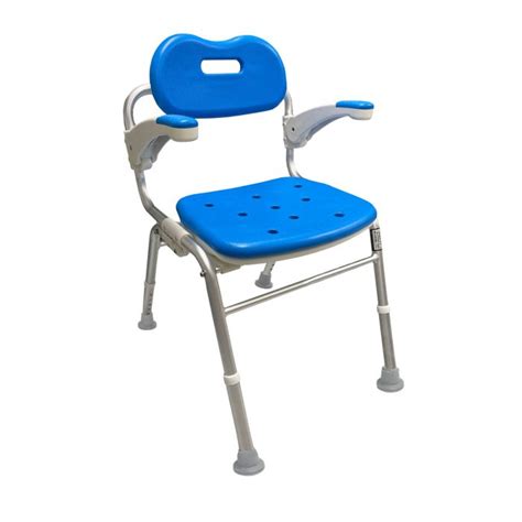 Chaise De Douche Pliable Avec Accoudoirs Escamotables