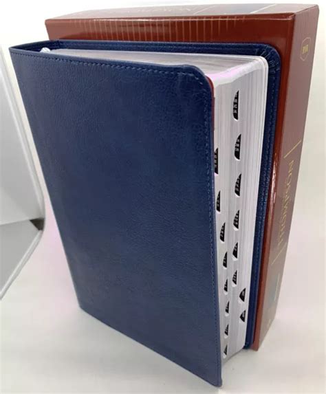 Biblia De Referencia Thompson Rvr Piel Azul Avec Indice Points Eur