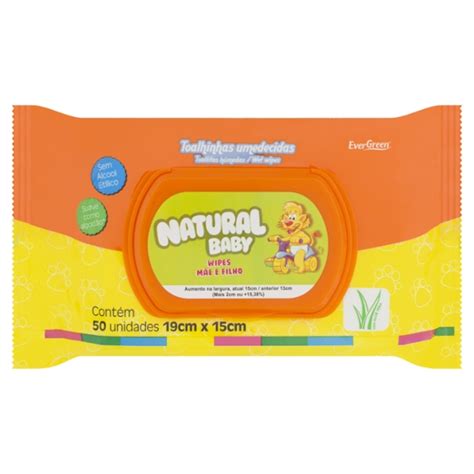 TOALHA UMED NATURAL BABY WIPES C 50 MAE FILHO Porto Seguro