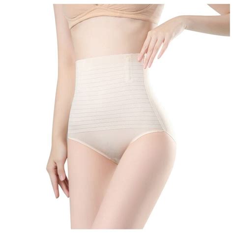 Women S High Waist Corset Abdominal Pants Ice Silk Hip Lifting