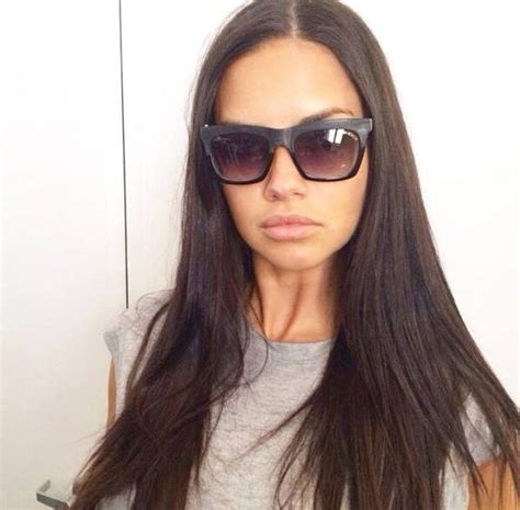 Victorias Secret Supermodel Adriana Lima Wearing Our Warder Royal Sunglasses Available To