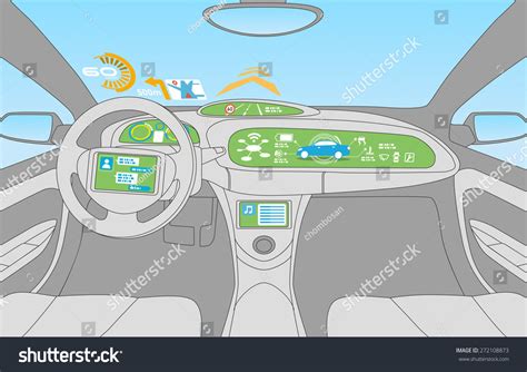 Head Display Hud Various Display Car Stock Vector (Royalty Free ...