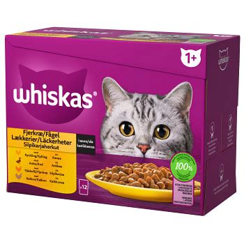 Kattmat i sås Fågel 12 p Whiskas Handla mat online från din lokala