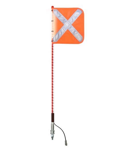 Led Safety Flags Led Whips Usa Vehicle Safety Flags