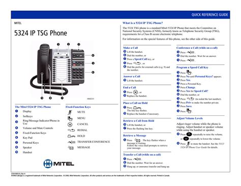 Mitel 5320 Ip Phone User Guide