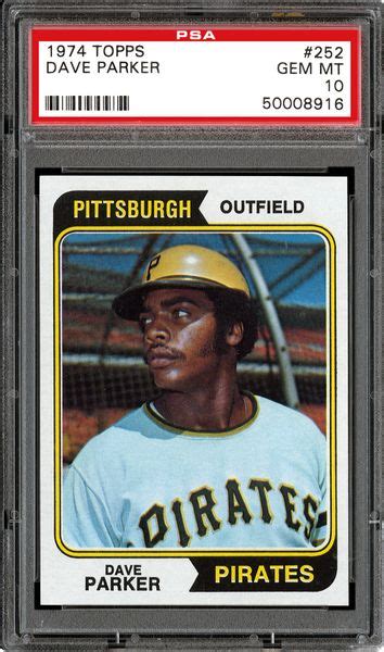 1974 Topps Dave Parker Psa Cardfacts™