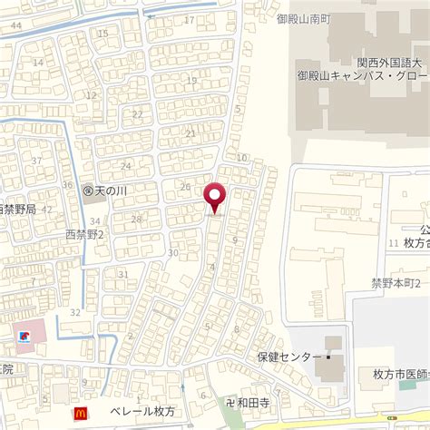 大阪府枚方市禁野本町2－4－37 の地図 Mapfan