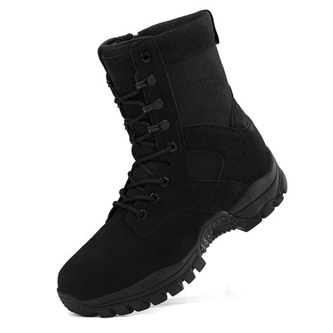 Mens Tactical Boots Black Camo Hiking Tactical Hunting Footwear Waterproof Training Lightweight