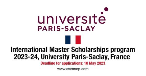 International Master Scholarships Program University Paris