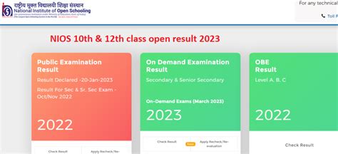 NIOS 10th 12th Result 2024 Link Check April Public Exam Marks Sheet