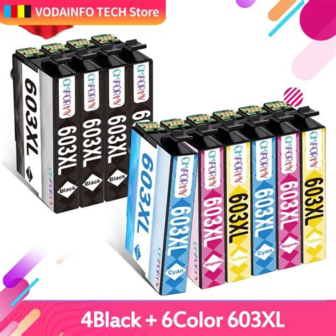 5 10 Pack 603xl T603xl Compatible Ink Cartridges For Epson Xp 2100 Xp