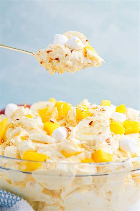 Mango Banana Marshmallow Fluff Salad Recipe Simply Stacie