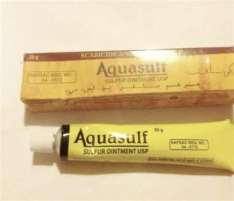 12x Aquasulf Sulphur Ointment 30g Super Acne Blackhead Spot Cyst Zit