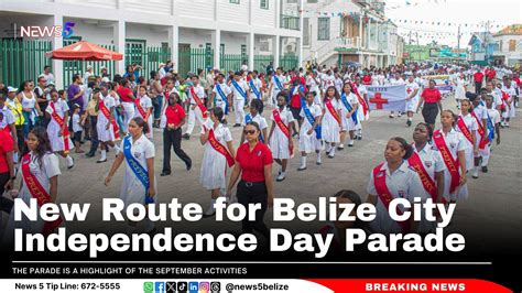 New Route for Belize City Independence Day Parade - Channel 5 Belize