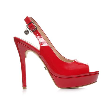 Zapatilla Roja De Charol Media Plataforma Xoxo