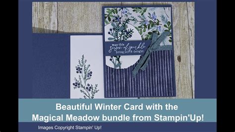 Fast And Beautiful Winter Card With The Magical Meadow Set From Stampin