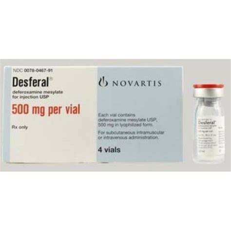 Desferal Deferoxamine Mesytate Pharmaceutical Injection General ...