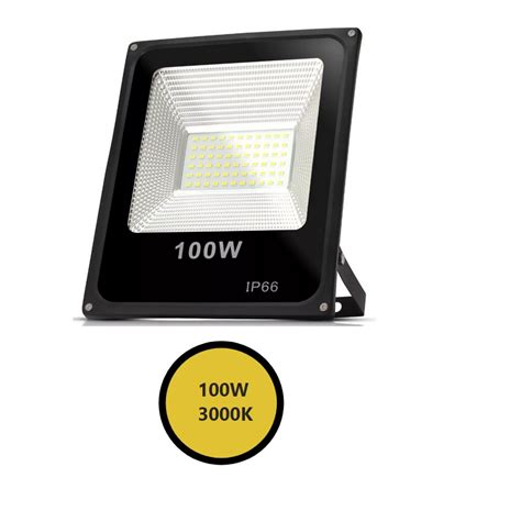 Refletor LED 100W Branco Quente