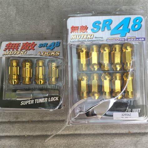 For Sale - New Gold Muteki SR48 Nus & Locks | PriusChat