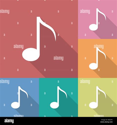 Icon Of Music Note Stock Vector Image And Art Alamy