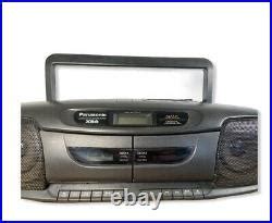 Panasonic Rx Dt Retro Portable Boombox Xbs Mash Tape Radio Cd Player