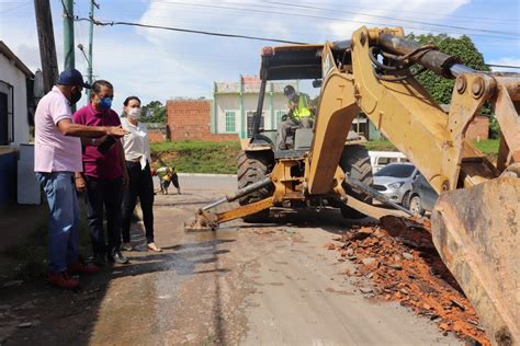 Neste Sábado O Prefeito Anderson Sousa Visitou Obras No Município