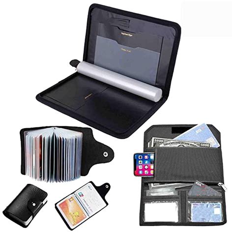 Greatdio Portfolio Chain Bag File Folder Credit Debit Atm Card Holder