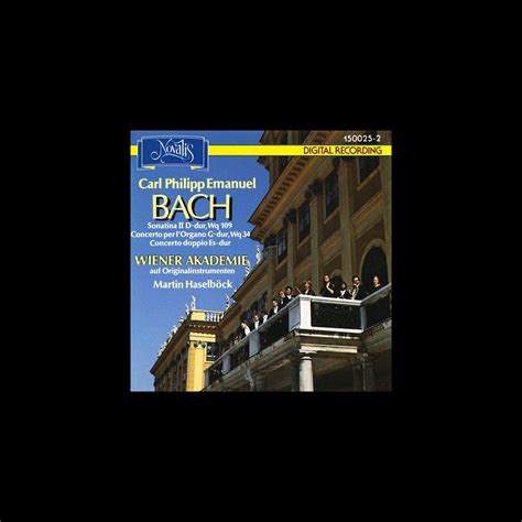 Carl Philipp Emanuel Bach Sonatina II D Dur Wq 109 Concerto Per L