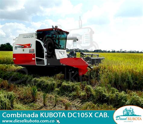 Cosechadora De Arroz Kubota Dc X Cabinada Kit De Ma Z Kubota