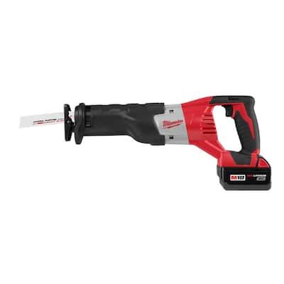 Milwaukee M18 18-Volt Lithium-Ion Cordless Sawzall Reciprocating Saw Kit-2620-21 - The Home Depot