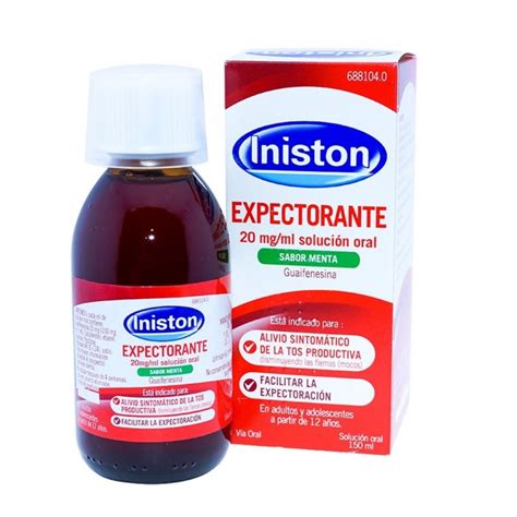 Iniston Mucosidad 20 Mg Ml Solucion Oral 1 Frasco 150 Ml Sabor Menta