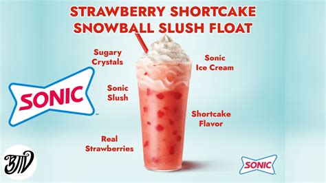 Strawberry Shortcake Snowball Slush Float New Sonicdrivein Drive