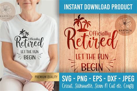 Officially RETIRED Let The FUN BEGIN Svg Etsy