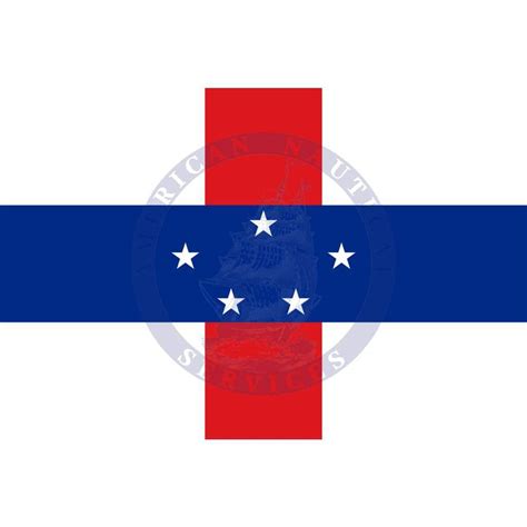 Netherlands Antilles Country Flag - Amnautical