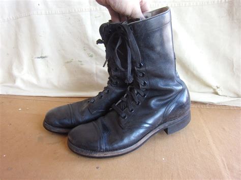 Mens 10 50s Us Army Cap Toe Combat Boots 1950s Bf Etsy