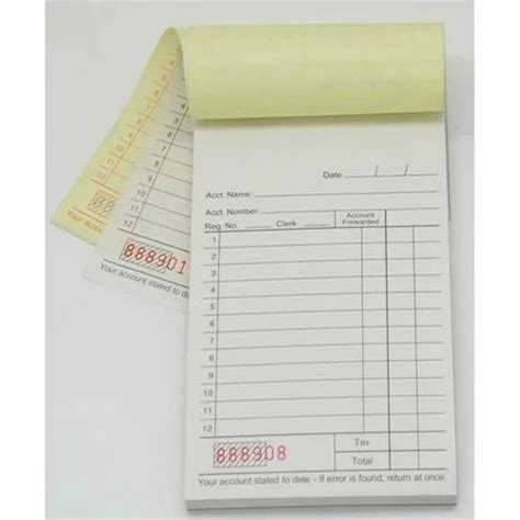 Receipt Book Printing Services In Bhilai By Chourasiya Enterprises Id