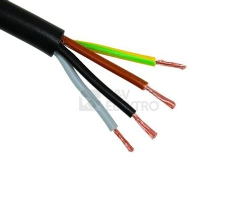 Kabel H05VV F 4Gx1 5 černá CYSY 4Bx1 5 K V ELEKTRO a s