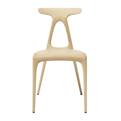 Alpha Solid Ebonised Ash Stackable Lightweight Dining Chair Made In