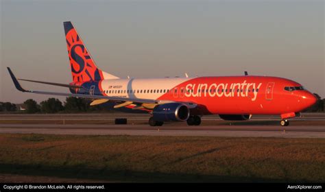 N850sy Sun Country Airlines Boeing 737 800 By Brandon Mcleish