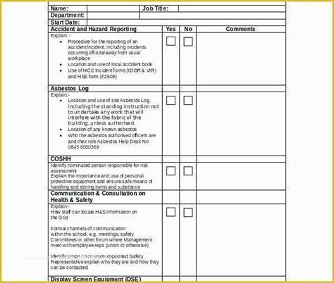 Job Site Analysis Template Free Sample Example Format Template