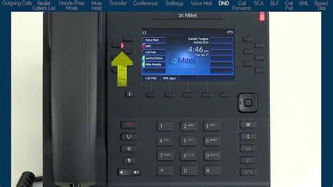 Mitel 6869i Phone How To Use Do Not Disturb Dnd Youtube