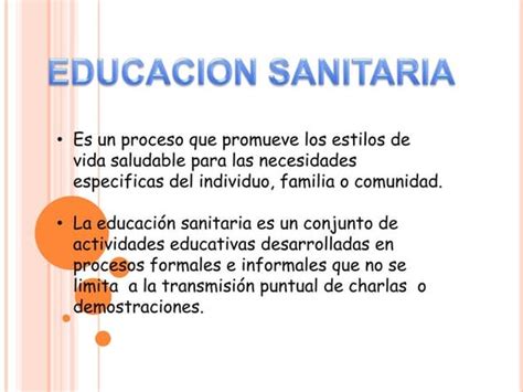 Educacion Sanitaria 1