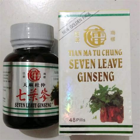 Jual Seven Leave Ginseng Tian Ma Tu Chung Obat Rematik Nyeri Sendi