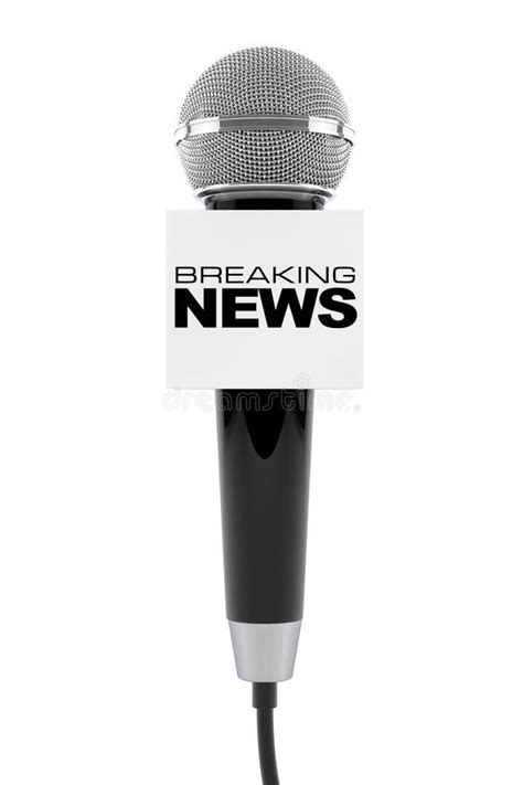 Breaking News Microphone Stock Illustrations – 4,566 Breaking News ...