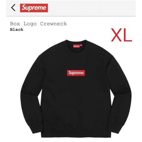 Supreme 22fw Supreme Box Logo Crewneck Black Xl の通販 By Leos Shop